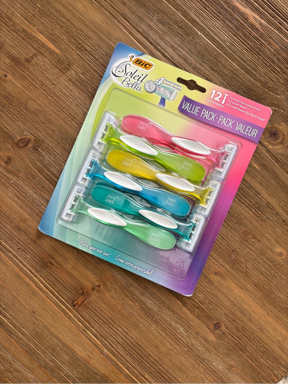 SEALED Soleil Bella 12T Value Pack Disposable Razors